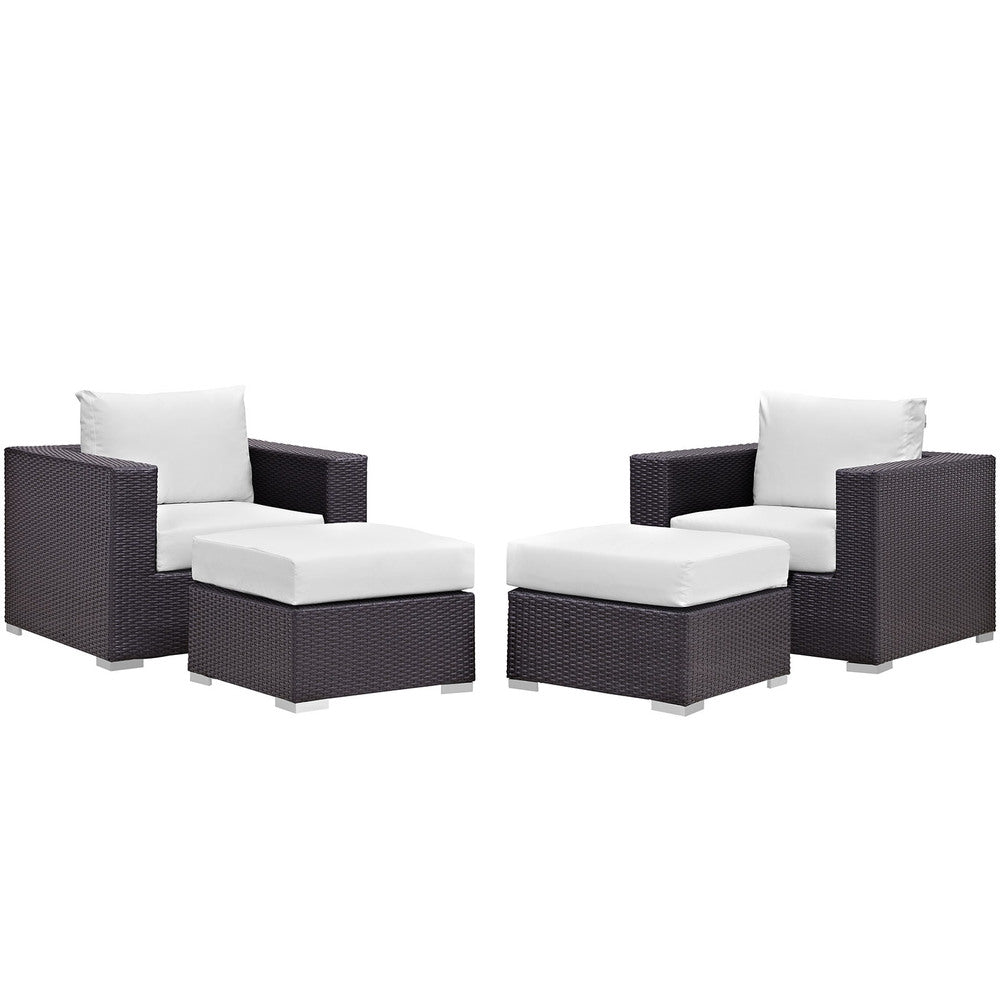 Modway EEI-2202 Convene 4 Piece Outdoor Patio Sectional Set