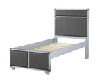 ACME 36120T Orchest Twin Bed, Gray PU & Gray