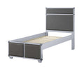ACME 36120T Orchest Twin Bed, Gray PU & Gray