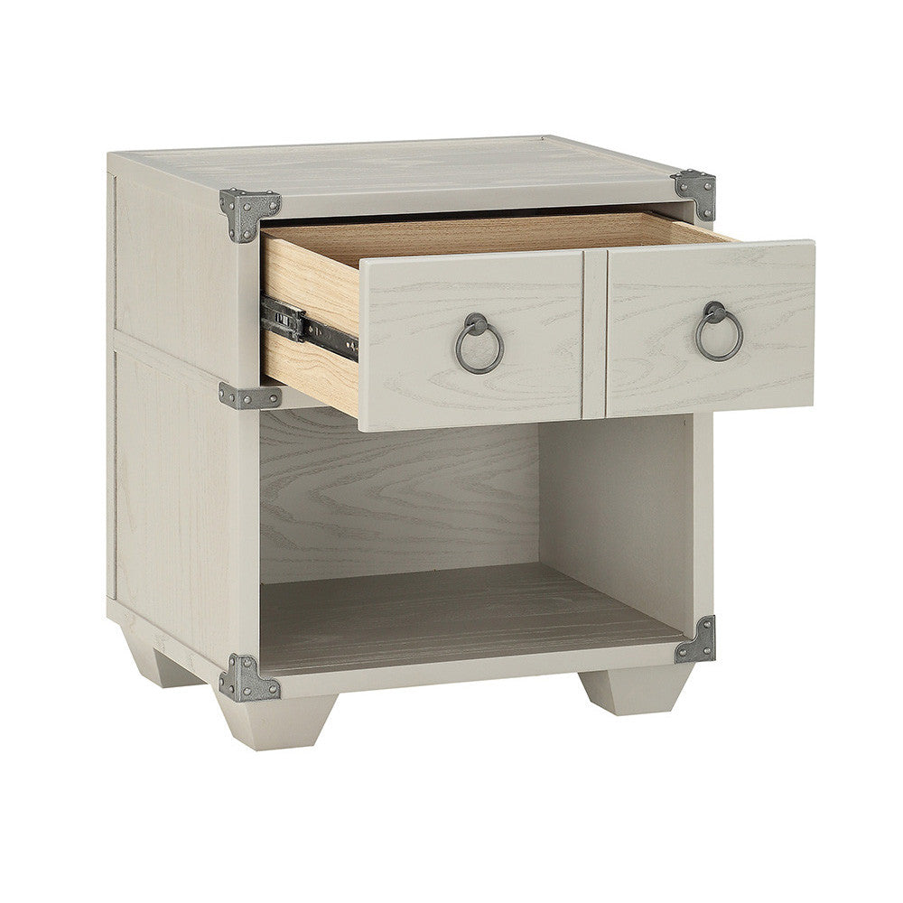 ACME 36128 Orchest Nightstand with USB Dock (1 Drw), Gray