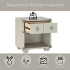 ACME 36128 Orchest Nightstand with USB Dock (1 Drw), Gray