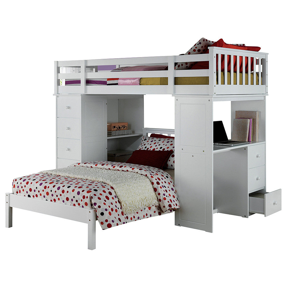 ACME 37152 Freya White Twin Bed  4