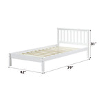 ACME 37152 Freya White Twin Bed  6