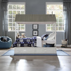 ACME 37170T Tree House II Twin Bed, Weathered White & Washed Gray (1Set/3Ctn)