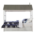 ACME 37170T Tree House II Twin Bed, Weathered White & Washed Gray (1Set/3Ctn)