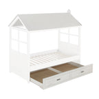ACME 37173 Tree House II Trundle (Twin), Weathered White & Washed Gray