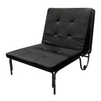 ACME 37276 Senon Adjustable Chair (Futon), Silver & Black
