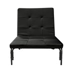 ACME 37276 Senon Adjustable Chair (Futon), Silver & Black
