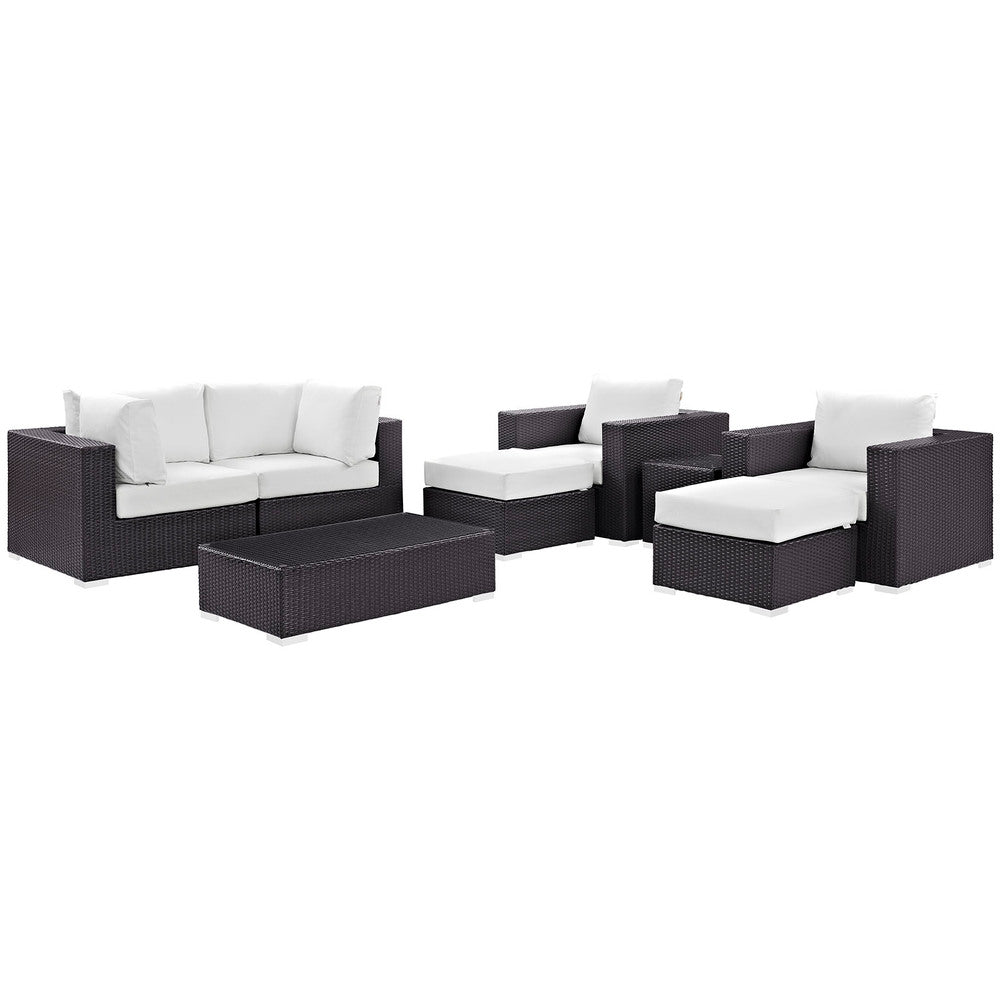 Modway EEI-2206 Convene 8 Piece Outdoor Patio Sectional Set