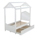 ACME 37348 Rapunzel Trundle (Twin), White