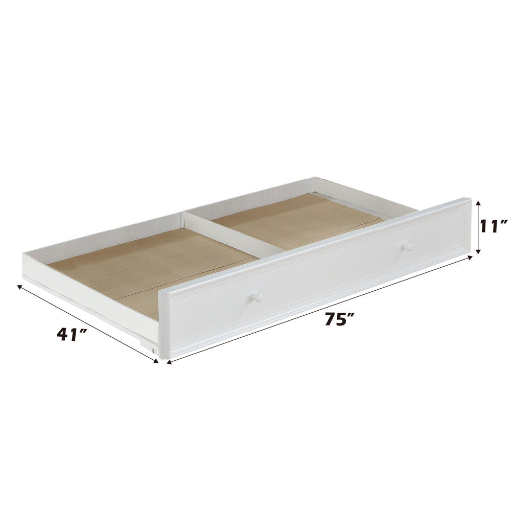 ACME 37348 Rapunzel Trundle (Twin), White