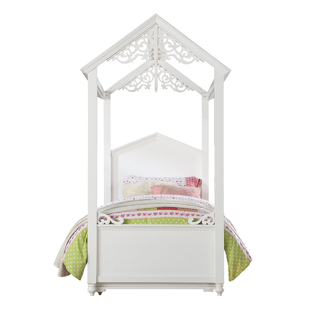 ACME 37350T Rapunzel Twin Bed, White (1Set/2Ctn)