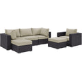 Modway EEI-2207 Convene 6 Piece Outdoor Patio Sectional Set