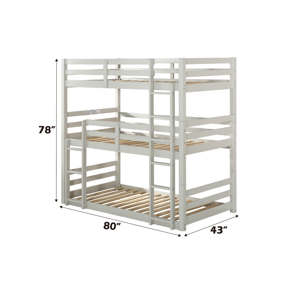 ACME 37420 Ronnie Three Layer Twin Bunk Bed