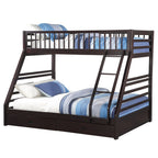 ACME 37425 Jason XL Twin/Queen Bunk Bed & Drawers, Espresso (1Set/2Ctn)