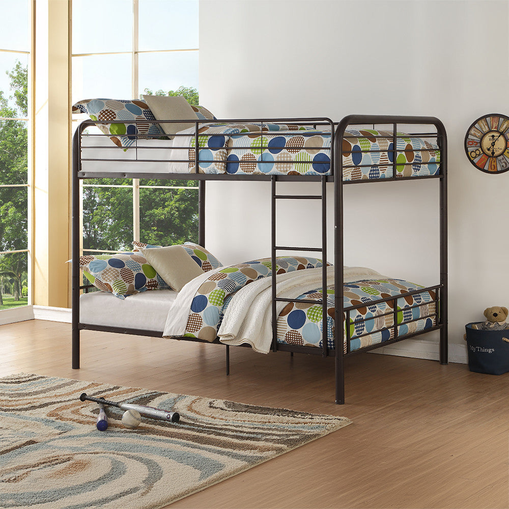 ACME 37433 Bristol Full/Full Bunk Bed, Dark Brown (1Set/2Ctn)