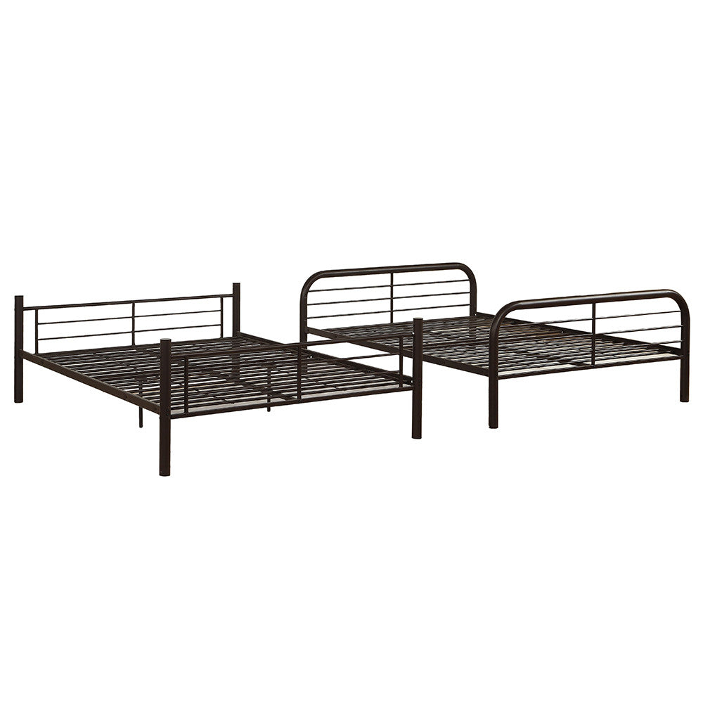 ACME 37433 Bristol Full/Full Bunk Bed, Dark Brown (1Set/2Ctn)