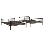 ACME 37433 Bristol Full/Full Bunk Bed, Dark Brown (1Set/2Ctn)