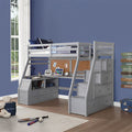 ACME 37445 Jason II Loft Bed & Storage Ladder, Gray (1Set/4Ctn)