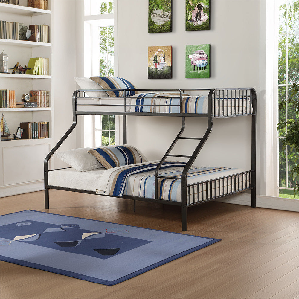 ACME 37605 Caius Twin XL/Queen Bunk Bed, Gunmetal (1Set/2Ctn)