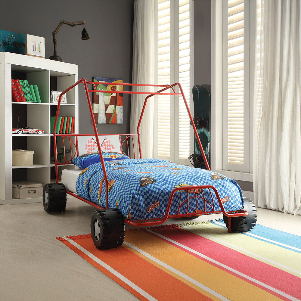 ACME 37645T Xander Twin Bed, Red Go Kart (1Set/2Ctn)