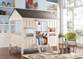 ACME 37655F Spring Cottage Full Bed, Weathered White & Washed Gray (1Set/3Ctn)