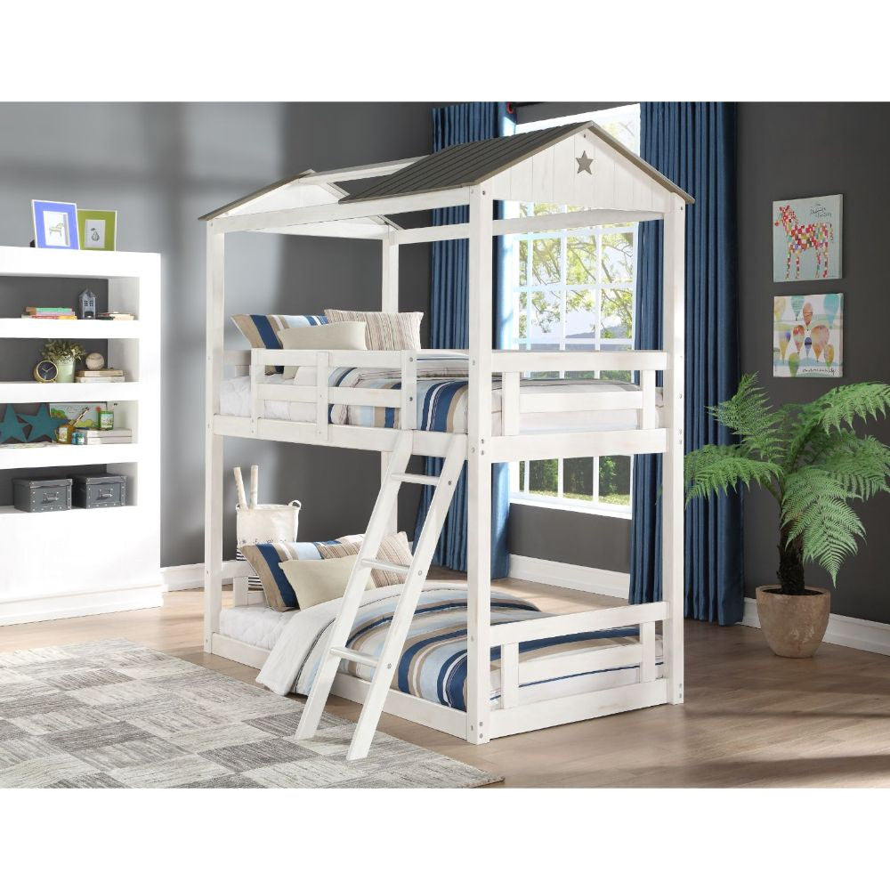 ACME 37665 Nadine Cottage Twin/Twin Bunk Bed