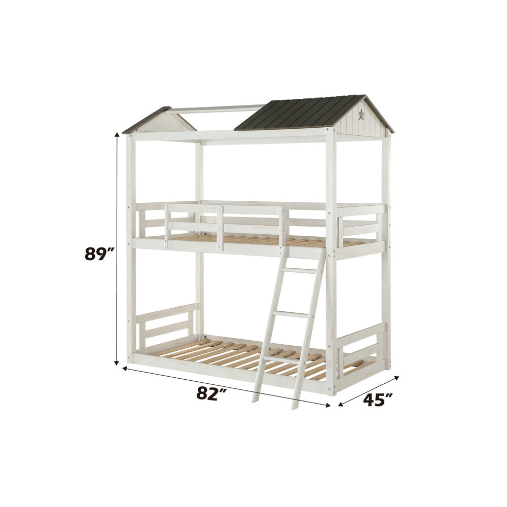 ACME 37665 Nadine Cottage Twin/Twin Bunk Bed