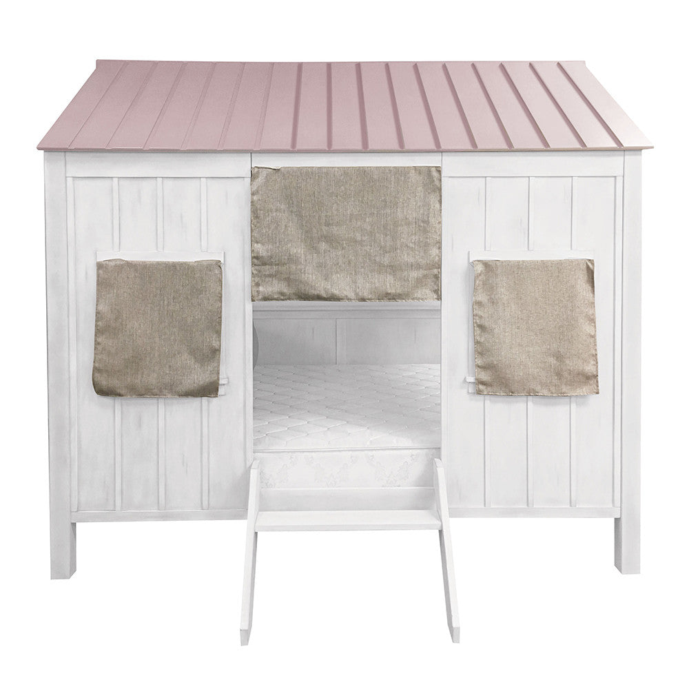 ACME 37695F Spring Cottage Full Bed, White & Pink (1Set/3Ctn)