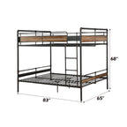 ACME 37730 Brantley II Queen/Queen Bunk Bed, Sandy Black & Dark Bronze Hand-Brushed (1Set/2Ctn)