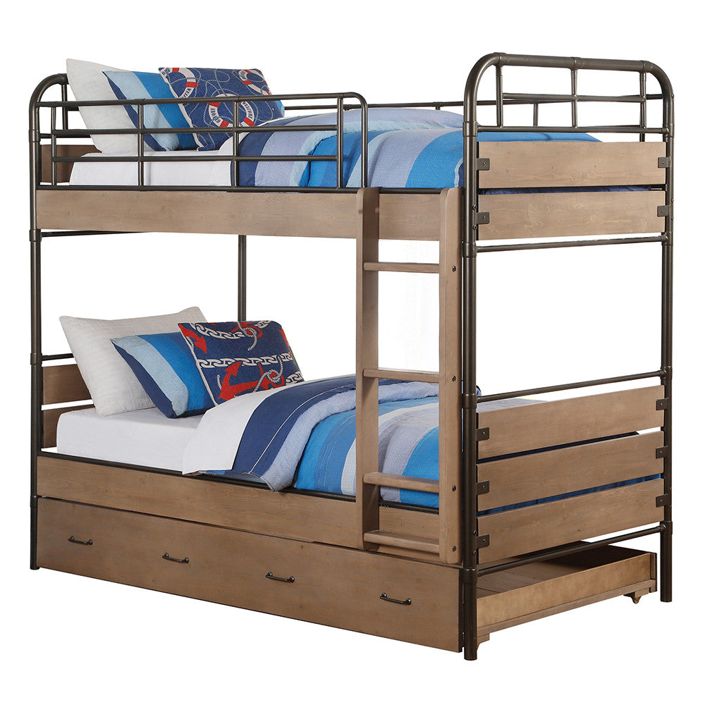 ACME 37760 Adams Twin/Twin Bunk Bed  1