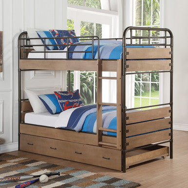 ACME 37760 Adams Twin/Twin Bunk Bed