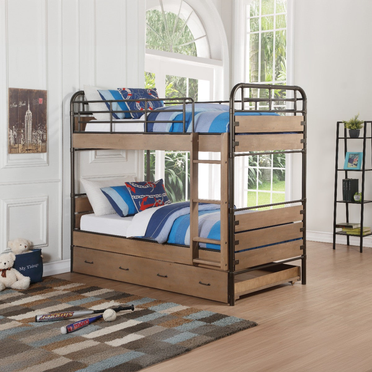ACME 37760 Adams Twin/Twin Bunk Bed  4