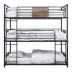 ACME 37820 Brantley Triple Bunk Bed - Twin, Sandy Black & Dark Bronze Hand-Brushed (1Set/2Ctn)
