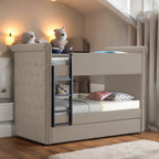 ACME 37850 Romana Ii Twin/Twin Bunk Bed, Beige Fabric