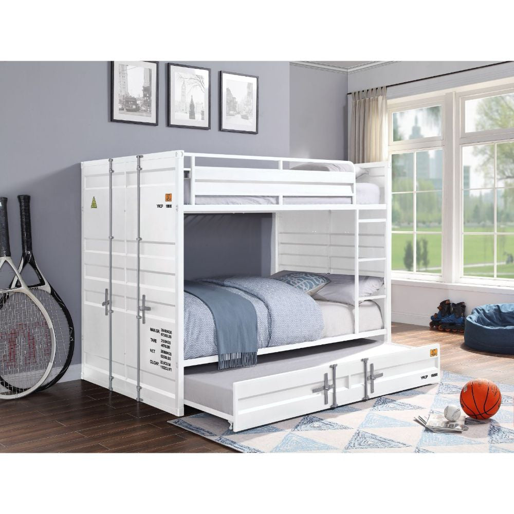 ACME 37885 Cargo F/F Bunk Bed, White