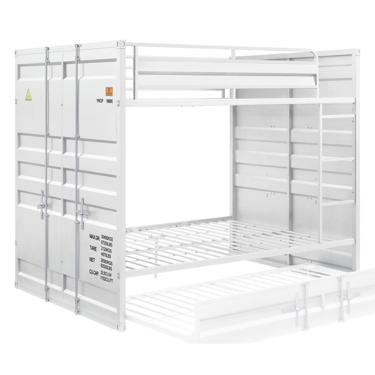 ACME 37885 Cargo F/F Bunk Bed, White