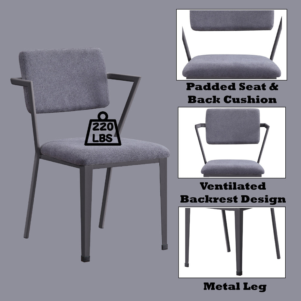 ACME 37898 Cargo Chair, Gunmetal