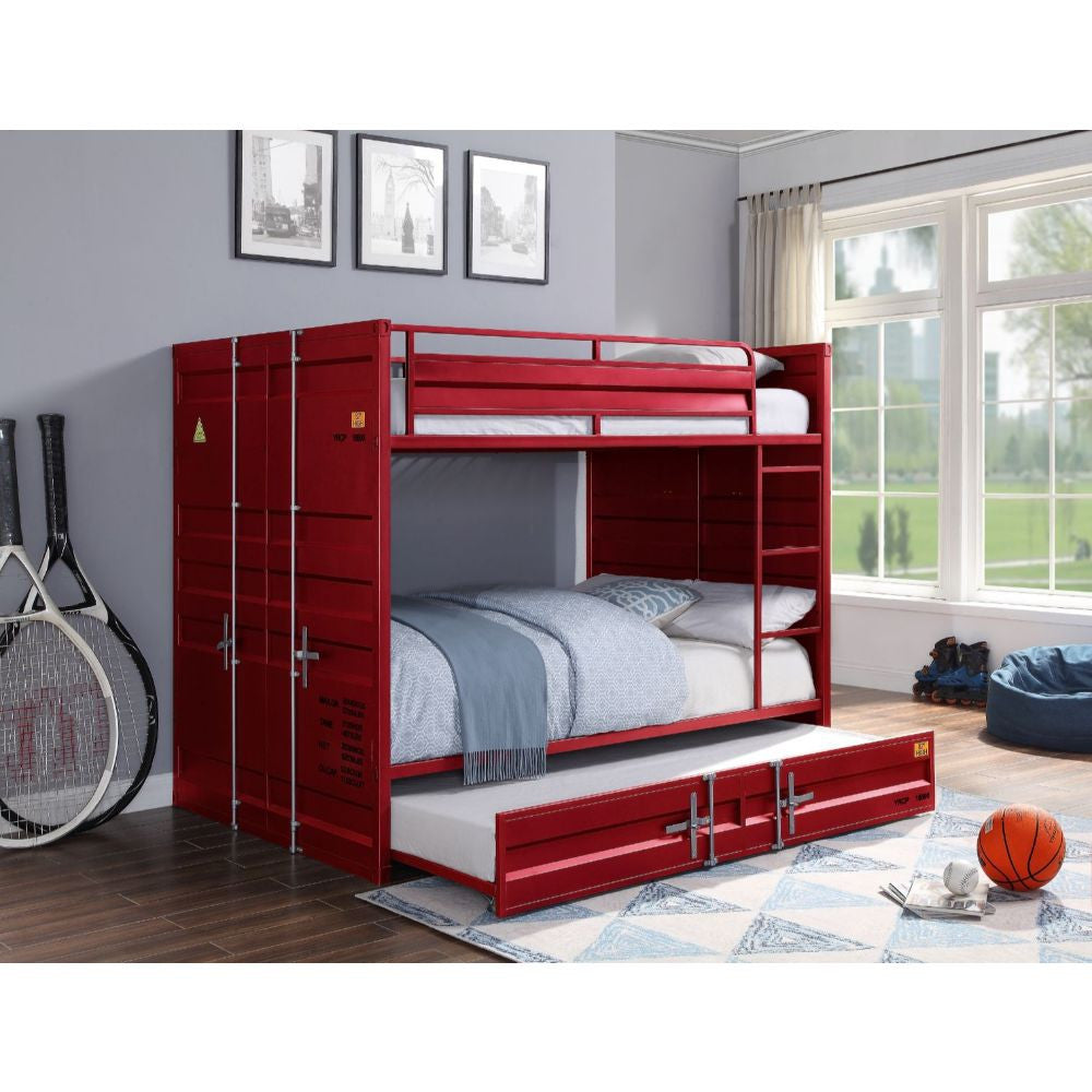 ACME 37915 Cargo F/F Bunk Bed, Red