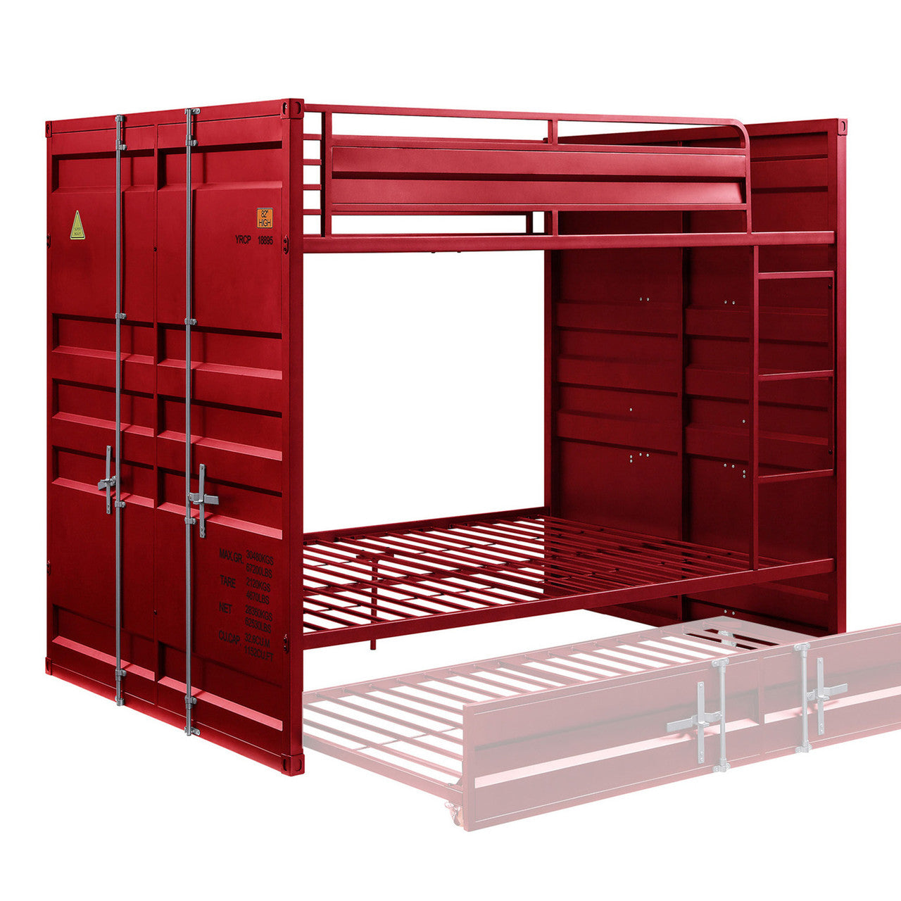 ACME 37915 Cargo F/F Bunk Bed, Red