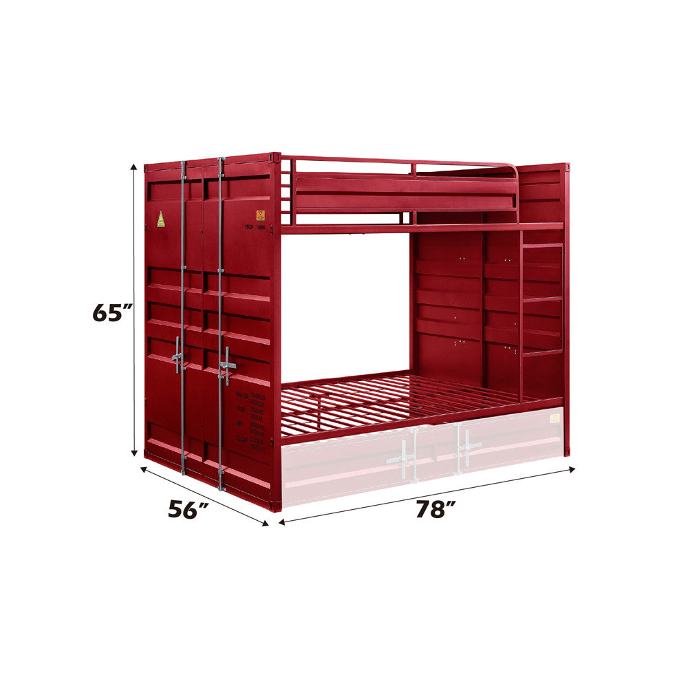 ACME 37915 Cargo F/F Bunk Bed, Red