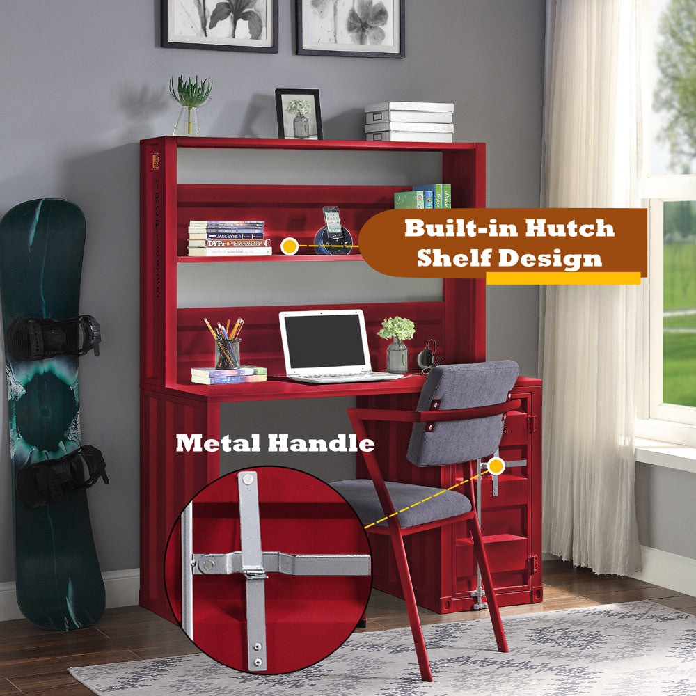 ACME 37917 Cargo Computer Desk, Red