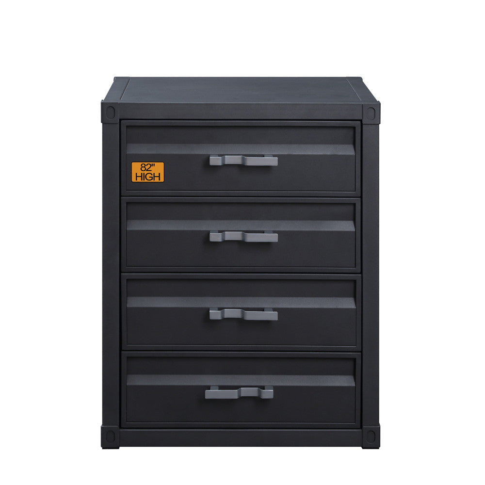 ACME 37956 Cargo 4-Drawer Chest, Gunmetal Finish