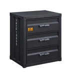 ACME 37957 Cargo 3-Drawer Chest, Gunmetal Finish