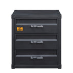 ACME 37957 Cargo 3-Drawer Chest, Gunmetal Finish