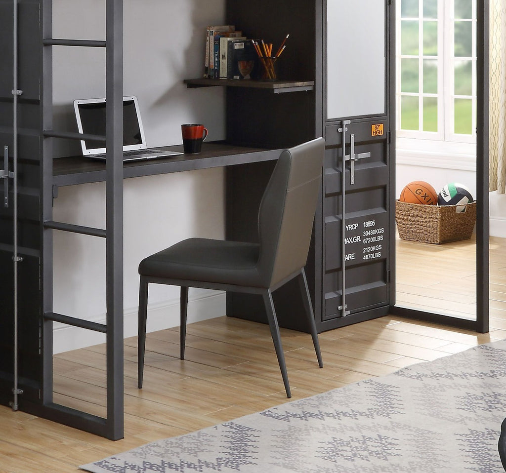 ACME 37959 Cargo Chair, Gunmetal Finish