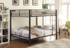 ACME 38015 Kaleb Queen/Queen Bunk Bed, Sandy Black (1Set/2Ctn)
