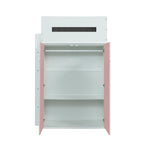 ACME 38040 Nerice Loft Bed, White & Pink (1Set/5Ctn)