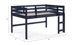 ACME 38260 Lara Twin Loft Bed, Navy Blue Finish