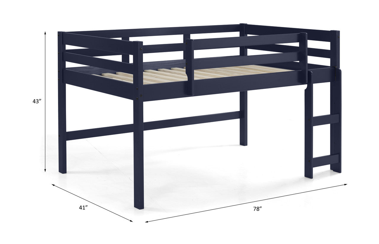 ACME 38260 Lara Twin Loft Bed, Navy Blue Finish